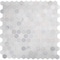 Msi Greecian White Hexagon SAMPLE Polished Marble Mesh-Mounted Mosaic Tile ZOR-MD-0252-SAM - alternate 2